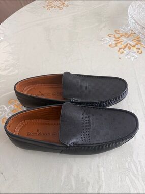 Black Slip-On Driving Loafers for Men